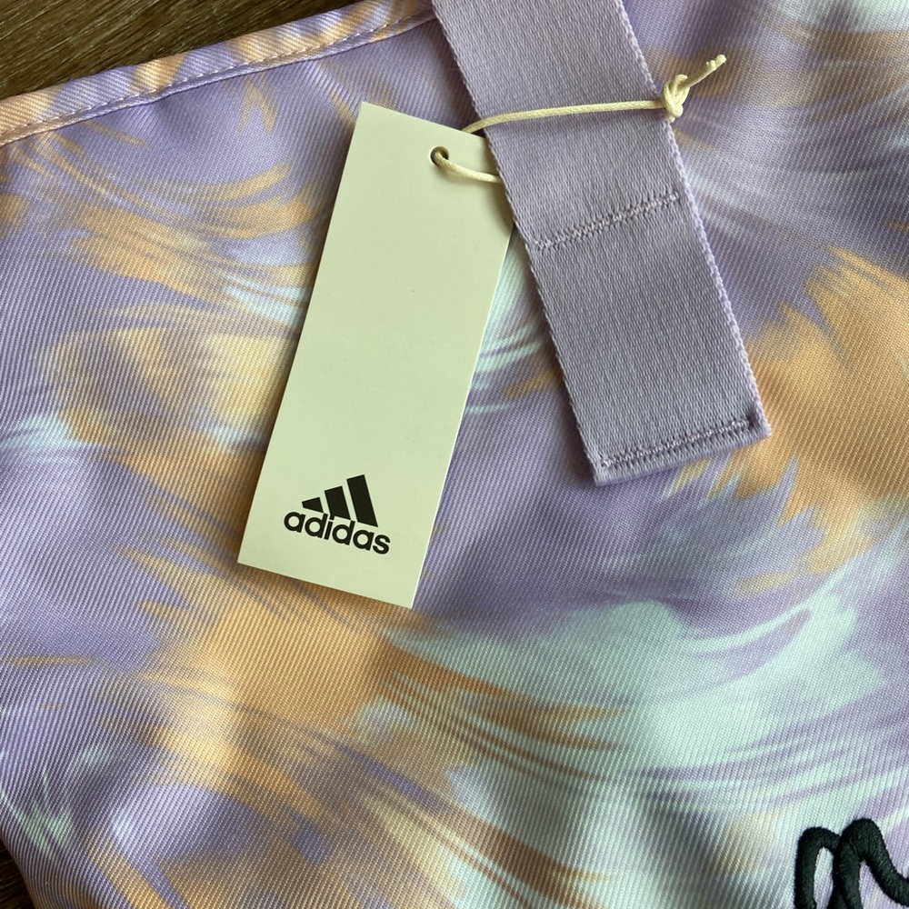 NWT Adidas  Lavender and Peach Women's Beach Tote Bag - Picture 2 of 7